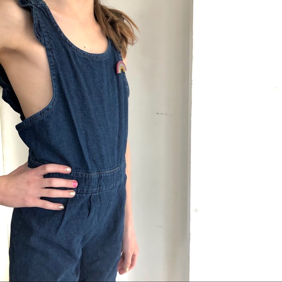 NWT Pioppa Luxury Capri Ruffle Cotton Overalls 8 - Picture 3 of 8